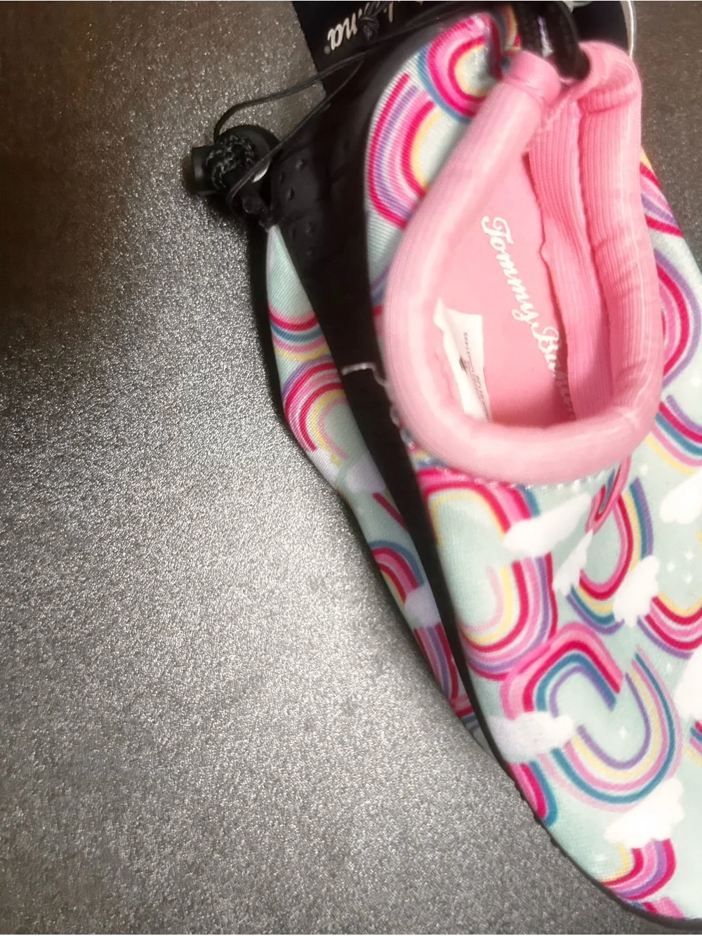 Tommy Bahama Kids Pink Rainbow Print Water Shoes